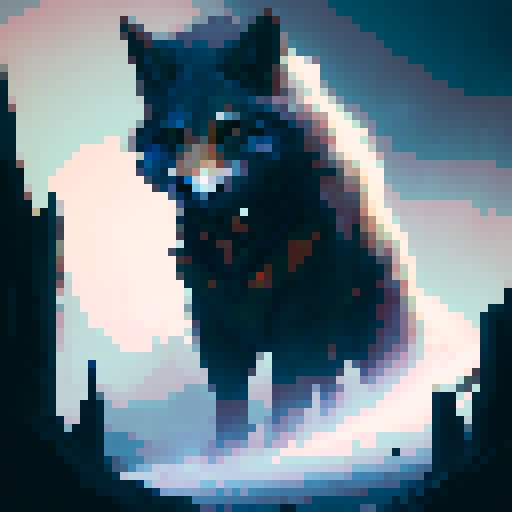 Fierce Wolf Game Sprite