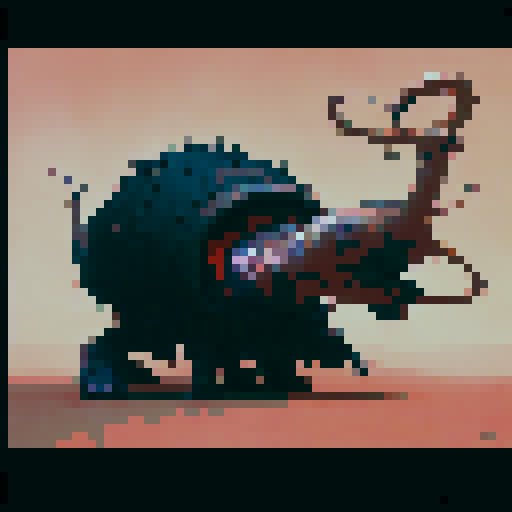 a giant snail with a large shell covered in spikes, dark fantasy