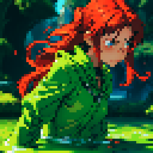 hero sinking into slime, hero drowning in slime, hero has red hair, hero has silver armor