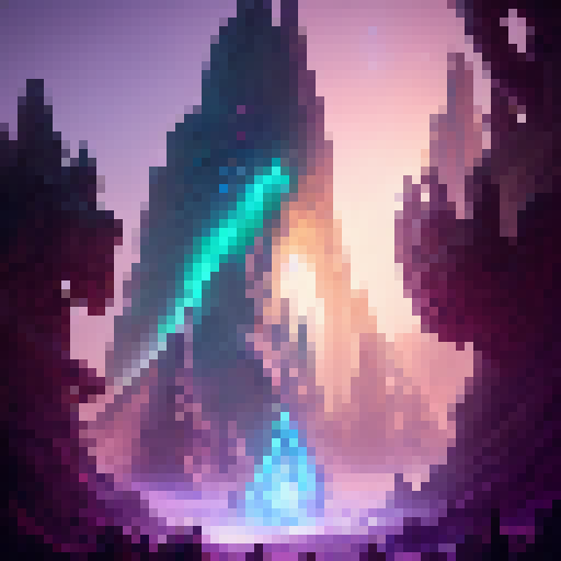 Glimmering portal surrounded by glowing runes leads to a mysterious realm of towering spires, shimmering crystals, and fierce magical creatures.