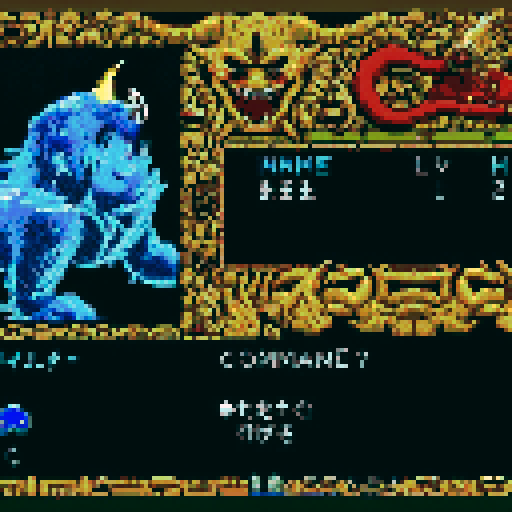 make the interface is in pixel art