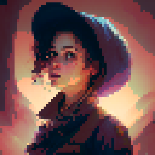 Dark night time in the forest background, midnight, dark forest, profile picture, girl, blue eyes, short black hair, white shirt, brown hat, red neck ribbon, holding an incense stick