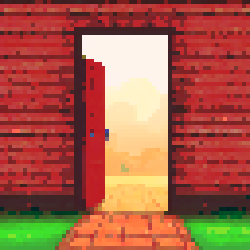 brick door opening