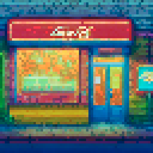 A greasy pizza box, neon signs, and a desk cluttered with empty soda cans and crumpled napkins, all illuminated by the glow of a computer screen