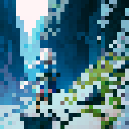 Aleya is a young adventurous girl with white hair, pale skin, tall boots and a blue tunic. She has a rock climbers build.