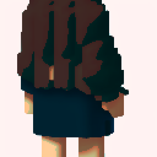 Side profile of character 