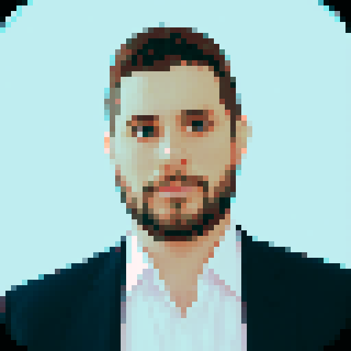 anime character with vibrant hair and expressive eyes, surrounded by a colorful pixel art backdrop in sRGB color space