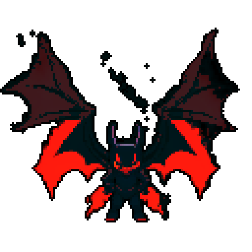 A dark and shadowy demon with smoky tendrils, large bat-like wings, and glowing red eyes. Its body is partially obscured by shadows and it has an eerie, commanding presence. No background.

