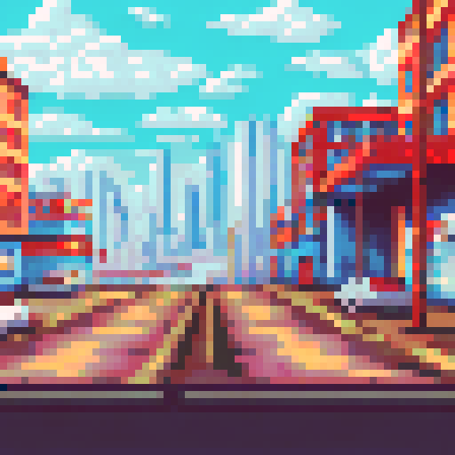 Side scroller urban city