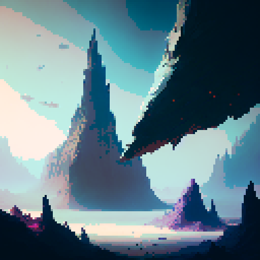 two castles floating on crumbling islands in a void; one castle looks dark and the other looks lighter.  They are both enveloped in a magical field or portal effect as if they are chasing each other through time and space