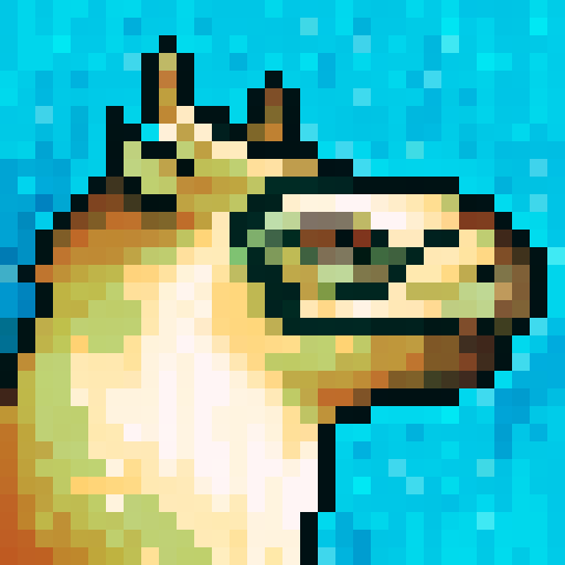 A hippo wearing fancy glasses with a black suit, rendered in 32x32 pixel portrait.