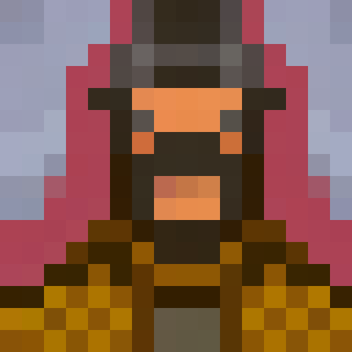 create a wizard that lives in an RPG world, terraria like. 