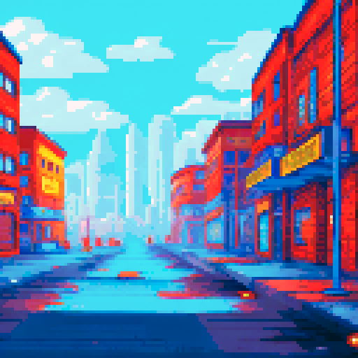 Dark industrial city 