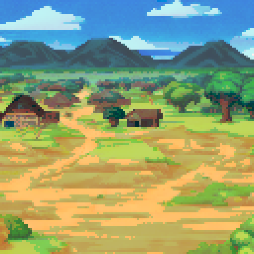 African market view with tons of people