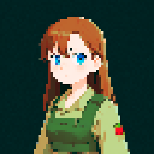 cute girl, combat uniform