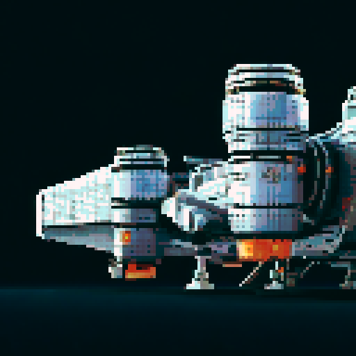 pixel art spaceship