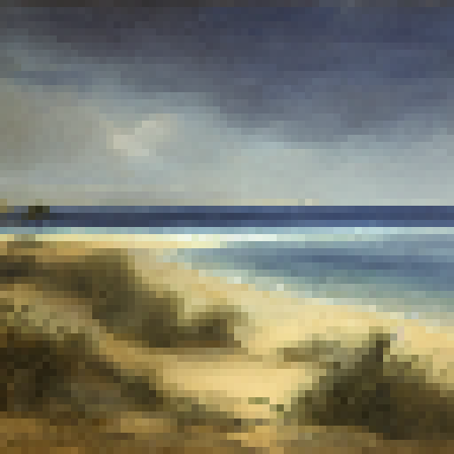 At the beach with sharks in the water