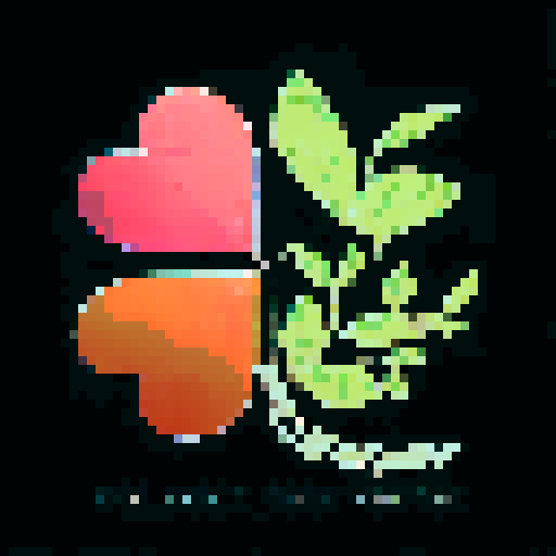 A pixel symbol displayed in a retro arcade game