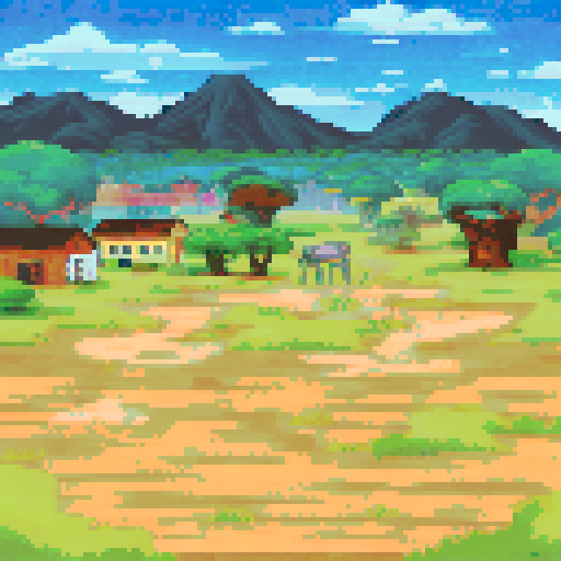 African market view with tons of people