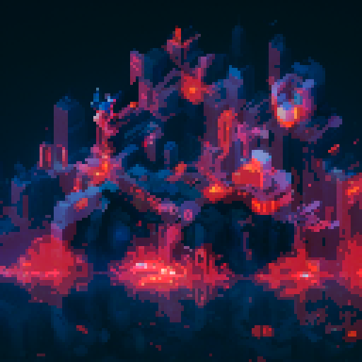 Futuristic , towering skyscrapers, neon lights, vibrant colors, people wearing futuristic outfits, pixel art
