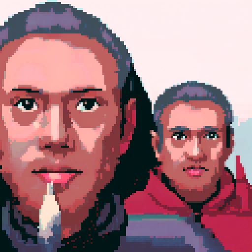 Copy the reference image in pixel art
