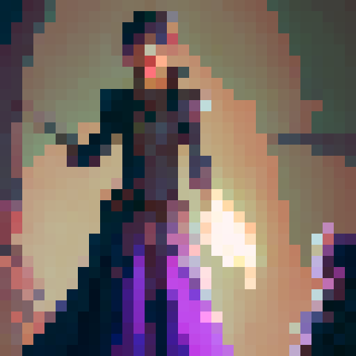 A group of adventures gather around a campfire telling stories to eachother. The male warrior is leaning forward, on hand resting in his lap, the other raised up in a jovial manner as he regales the tales of his travels. The female wizard, whom is rather voluptuous, keeps to herself as she reads her book of spells in one of her hands, the other playing with a little flame wick. The wizards legs are crossed  under her long violet dress, her big rimmed hat resting stop of her head.