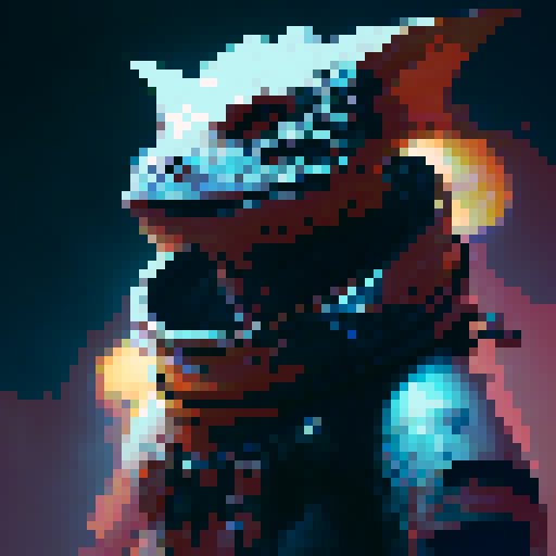 Top-down image of a dragon