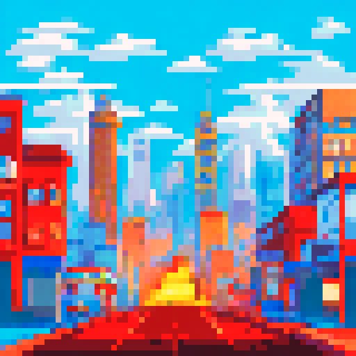 City that have a had a lot of explosion and plane crash, car in fire, building destroyed.