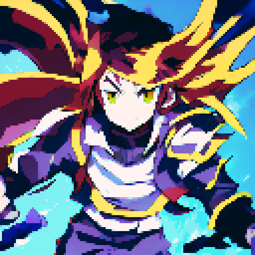 Transport yourself into the mesmerizing world of Demon Slayer with a pixel art creation that captures its essence. Bring to life the iconic characters of the series in a charming, elementary swordsmen style, showcasing their unique traits and fierce determination. Let the pixelated strokes convey the intensity of their battles and the strength of their spirit.

But it doesn't stop there. Dive into the realm of witchcraft demons 