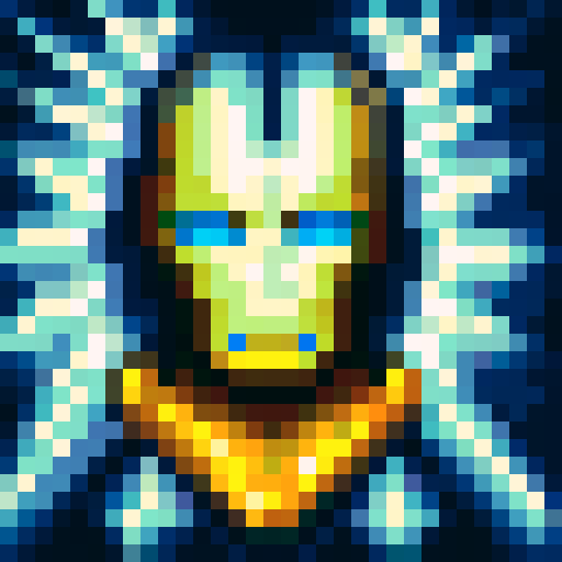 Iron man, gravitacional Powers, all black, light saber green, light saber blue