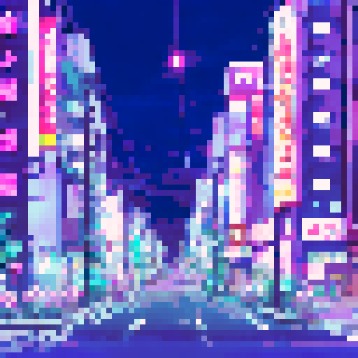 Tokyo at night, make it kinda vaporwave style emphasizing pinks and purples