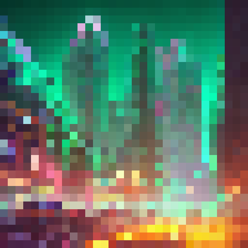 Neon-lit streets wind through towering skyscrapers, a hovercar races past a robotic bouncer guarding the entrance to a seedy club, while a group of augmented rebels huddle in the shadows, all rendered in a gritty, hand-drawn style.