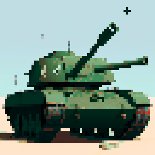 T-34-85 tank, strict side profile view, facing right, full body visible, no perspective, post-apocalyptic world, worn and weathered, game icon, centered composition, transparent background