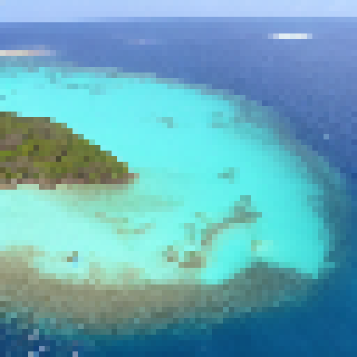 She is on an island in the middle of the sea, surrounded by sharks, and the sun is close to her and burns her
