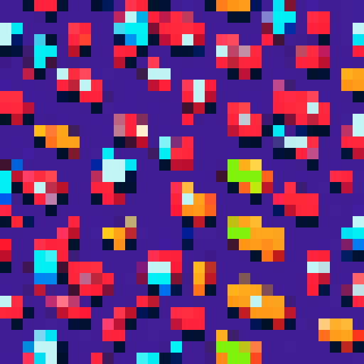 Walkie talkie, retro, pixelated, vibrant colors, sRGB, miniature, handheld device, antenna, buttons, dials, illuminated screen