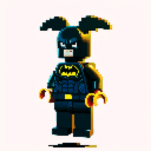 batman lego pixel