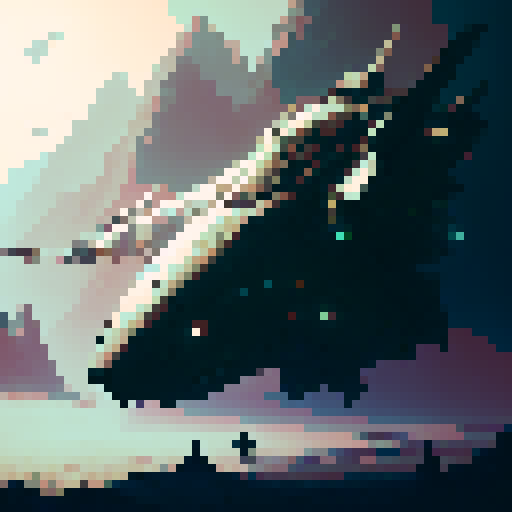 A pixel art shield with a two engrailed top. The shield should have an elaborate metallic gold edge. The shield should have a solid wooden field. The image should have a solid black background.