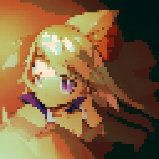 Blonde girl with blue eyes, kneeling in front of a white guy with messy hair, holding his throbbing member with both hands adorned with nail polish, while her tongue sticks out and her cheeks become rosy in an anime style