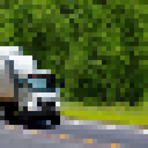 truck carrying earth globe