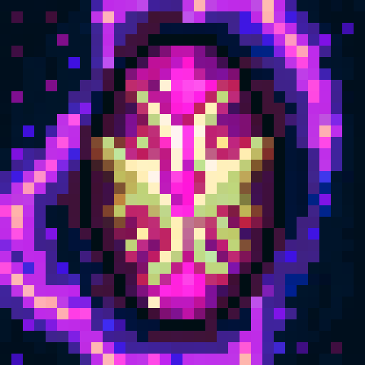 brain, purple tentacles, swirling shadows, game icon, 32x32 pixel art, sRGB, skill art, close up, portrait