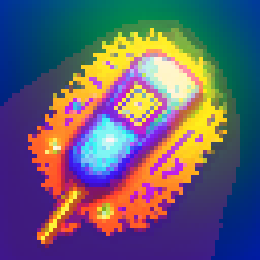 magical key, glowing with vibrant colors, intricate design, shimmering with pixelated details, sparkling with sRGB brilliance
