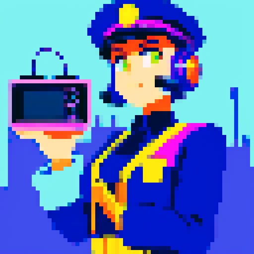 The urban police using 1980s radio for casting industrial magic and sorcery, dressed like 1920 futuristic fascist