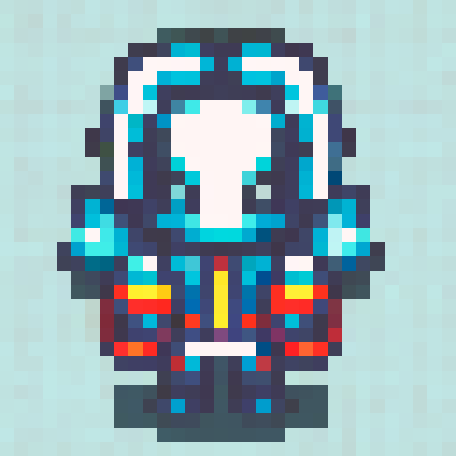 astronaut character, white colors