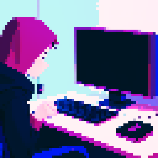 Hacker recording a video