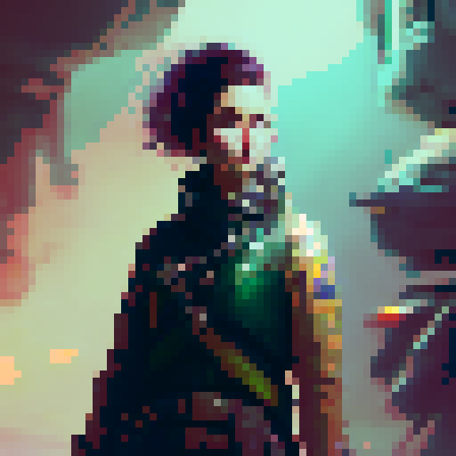 Long hair redhead female, green eyes, wearing steampunk clothes, short white skirt, leather boots