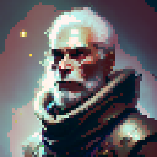 anthropomorphic raven druid (old man)