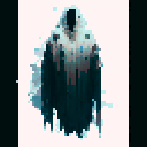 Hovering hooded ghost enemy