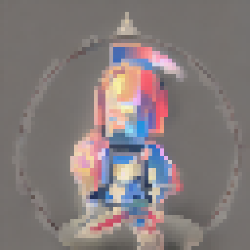 Fantasy soldier with gleaming armor, wielding a sharp spear and sturdy shield, charging into battle amidst a colorful world of dragons and magic, in the vibrant art style of Advance Wars.