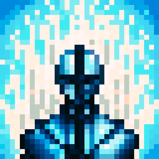 super galaxy cyborg armour, game icon, 32x32 pixel art, sRGB, skill art, close up, portrait, vibrant colors, metallic sheen, glowing circuits, intricate detailing, futuristic design
