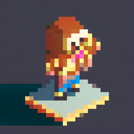 pixel art character, 32x32, full body, facing forward